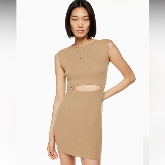 Aritzia Dresses & Skirts - Aritizia Wilfred Cut out sweater dress Large